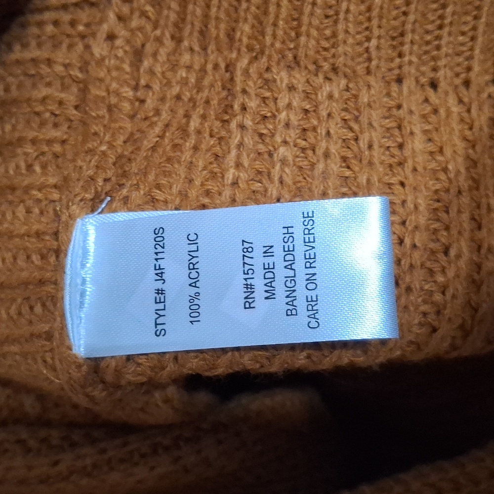 Beautiful Burnt Sienna Brown Sweater- W Sz Large - Picture 6 of 6